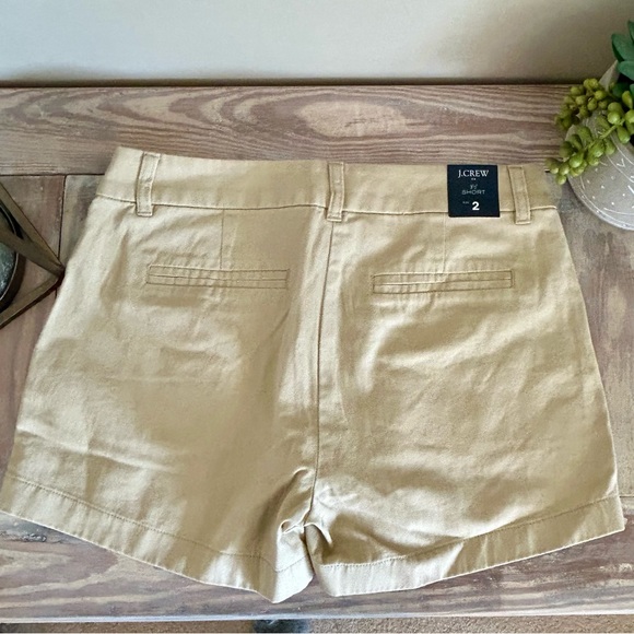 J. Crew Factory 3.5” Khaki Cotton Shorts  - 🆕 - Picture 4 of 6